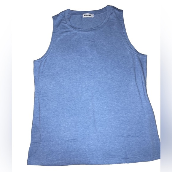 Magicmk 2-pack Tank Top Black & Blue Cotton Blend Women XXL NEW - Picture 2 of 9